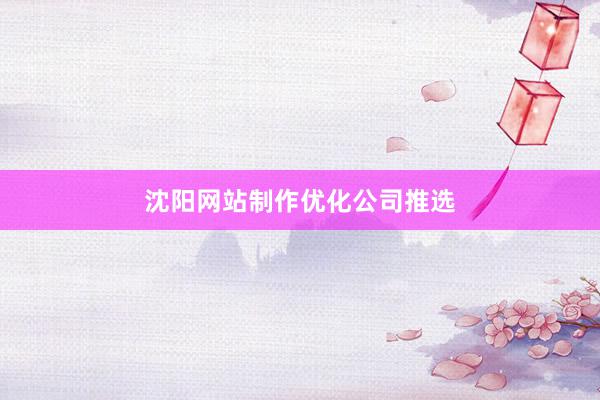沈阳网站制作优化公司推选